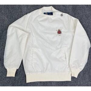 Vintage The Granddaddy Pine Lakes Country Club Golf Sweater Mens Small White